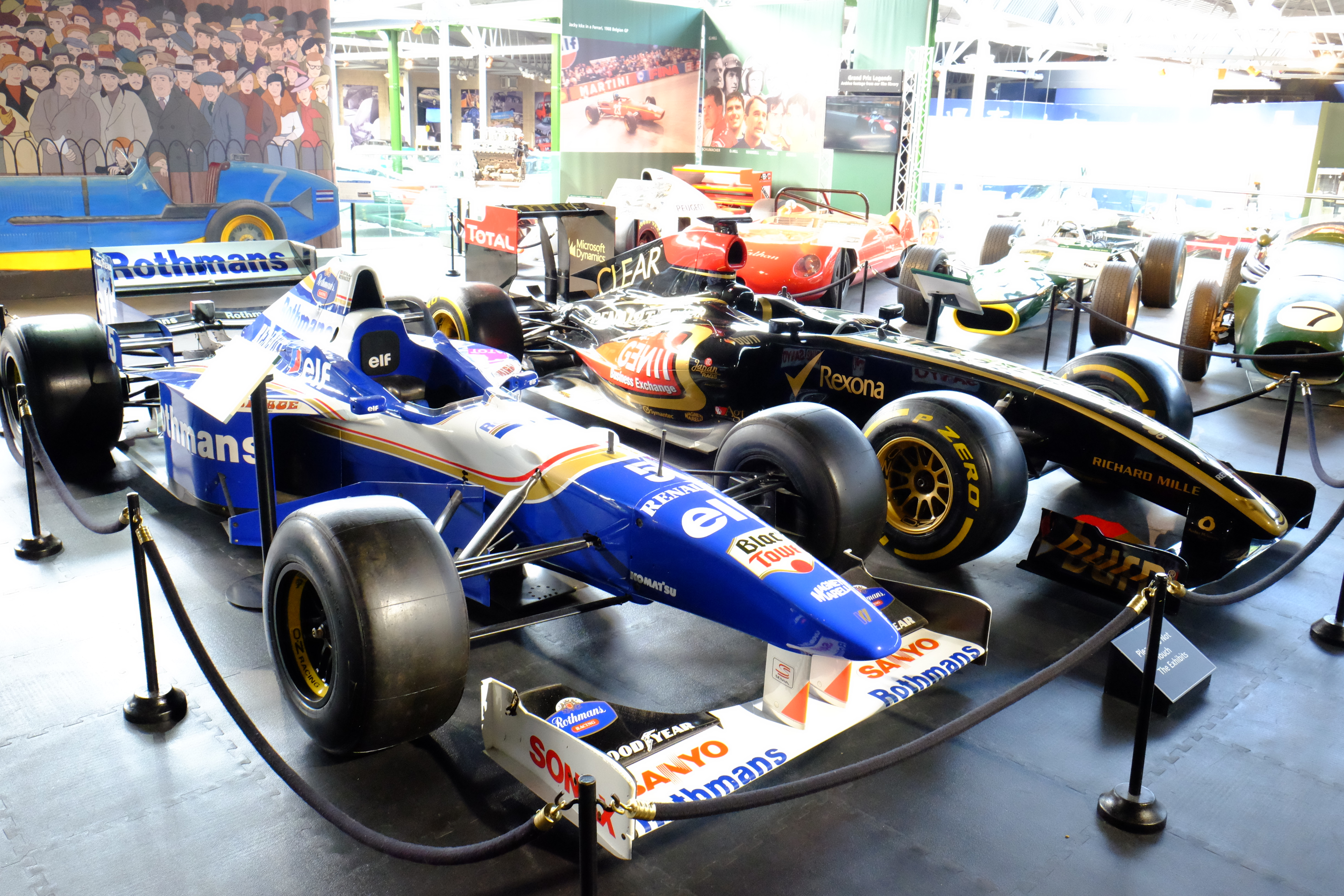 イギリスの国立自動車博物館ビューリーでのフォーミュラーワン