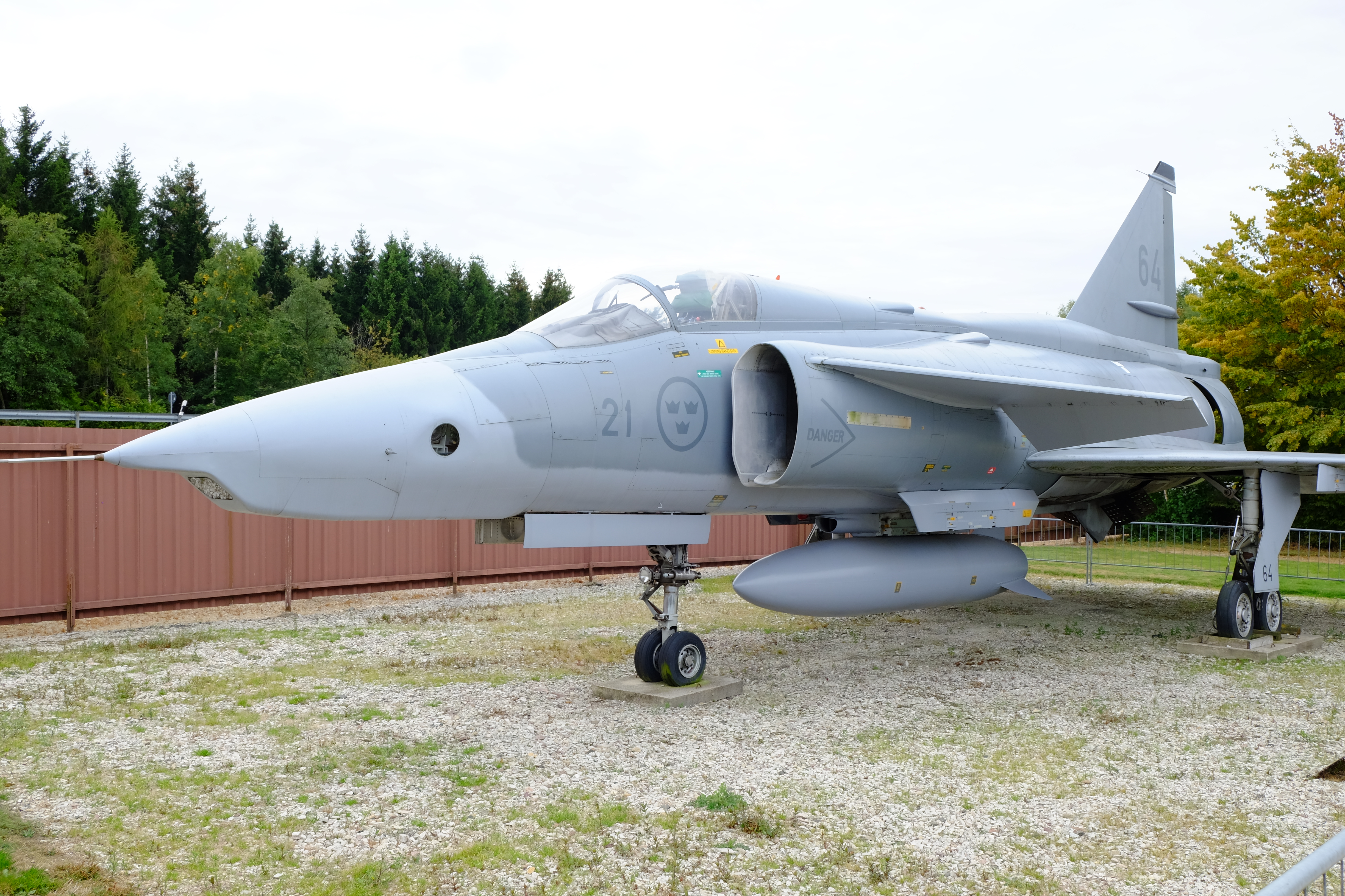 Viggen in Hermeskeil Aircraft Museum in Germany