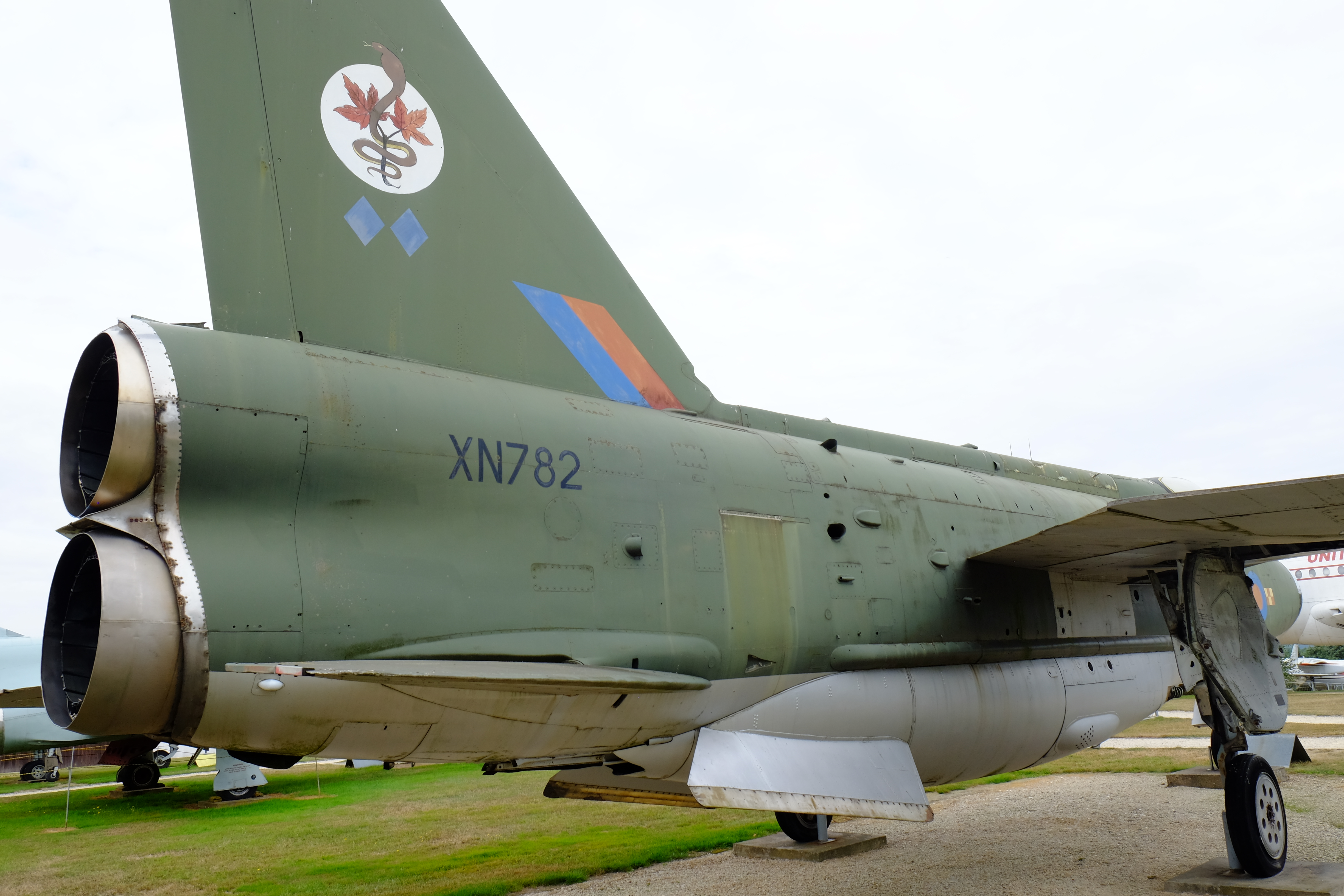 Lightning Jet fighter in Hermeskeil Aircraft Museum in Germany