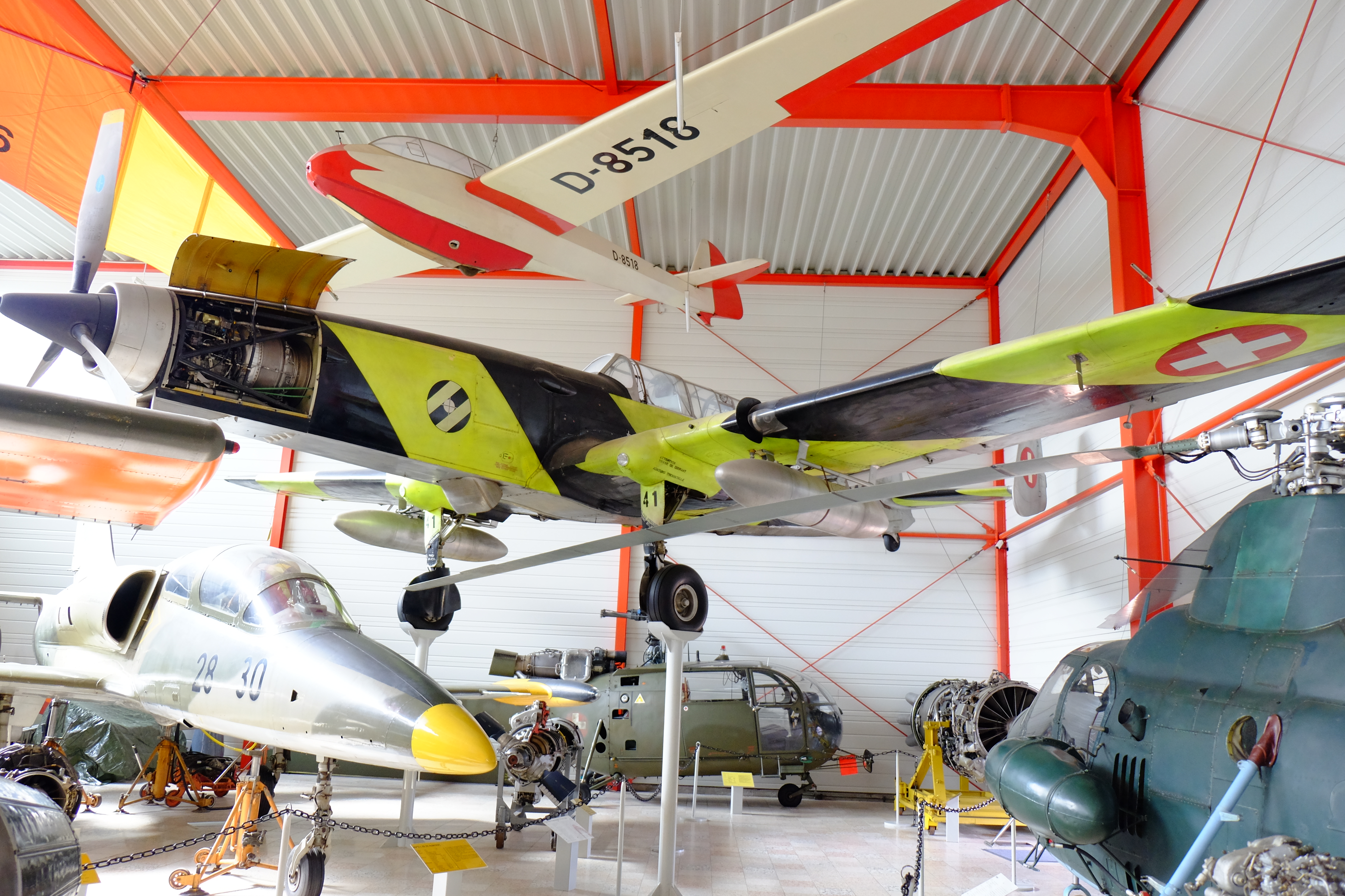Hermeskeil Aircraft Museum in Germany, F+W C-3605 and Aero L-39 Albatros