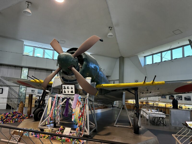 愛媛県の紫電改展示館、機体全景