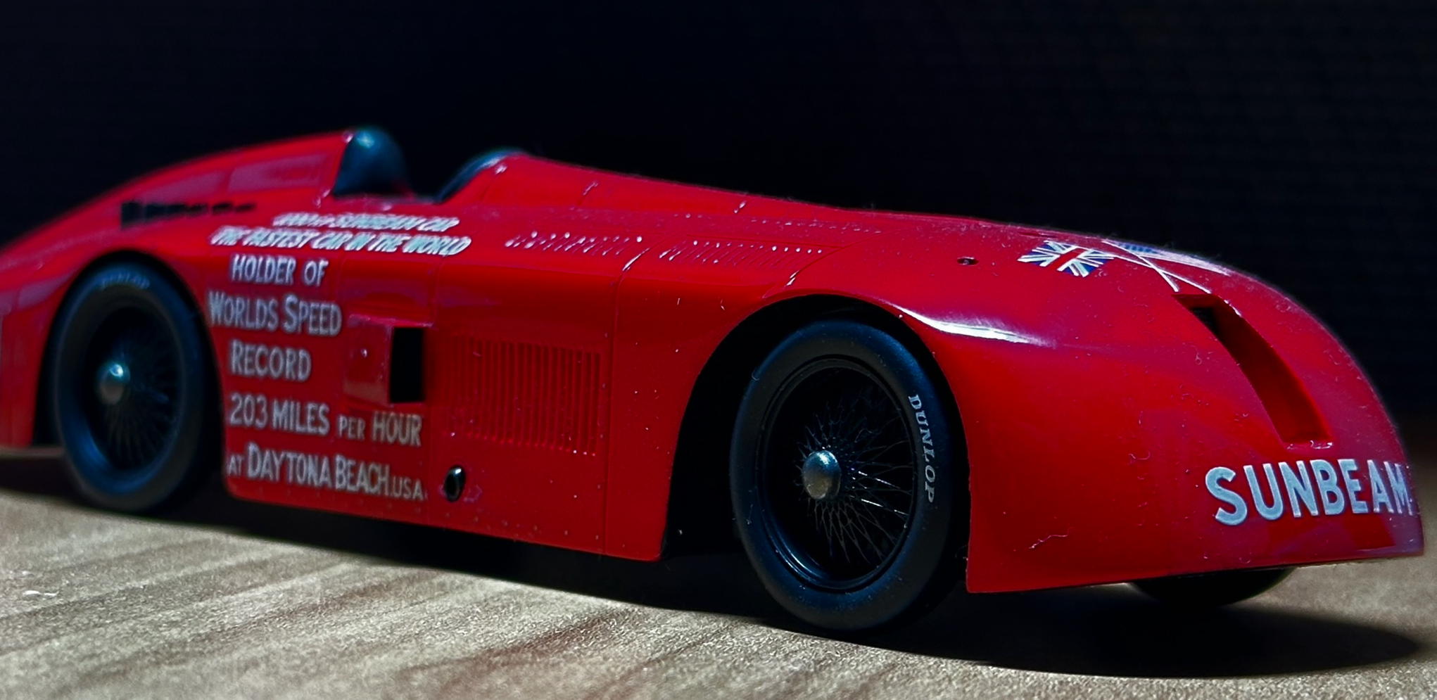 速度記録車サンビーム1000HPのミニカー